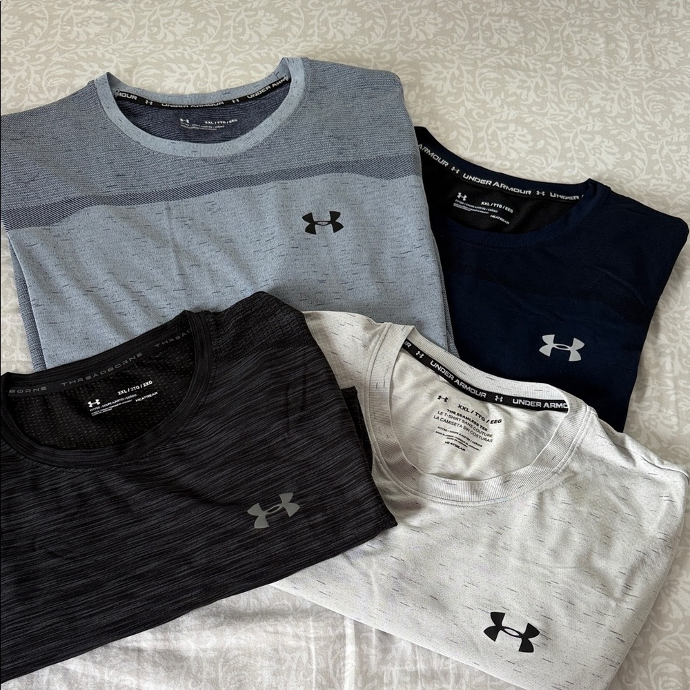 Under Armour Men's Short Sleeve Tees - Gray, Black, Navy, White